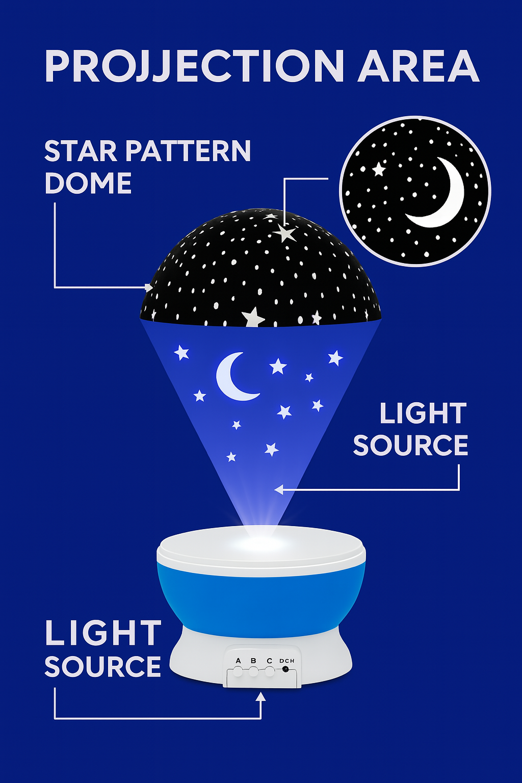 Moon Night Light Lamp