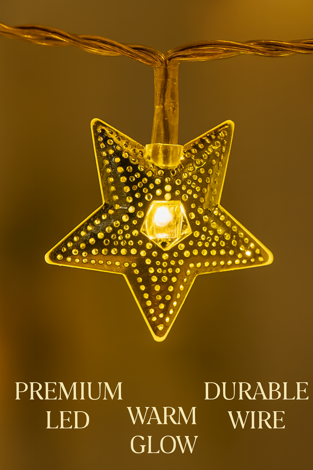 Serial String Star Lights for Decoration